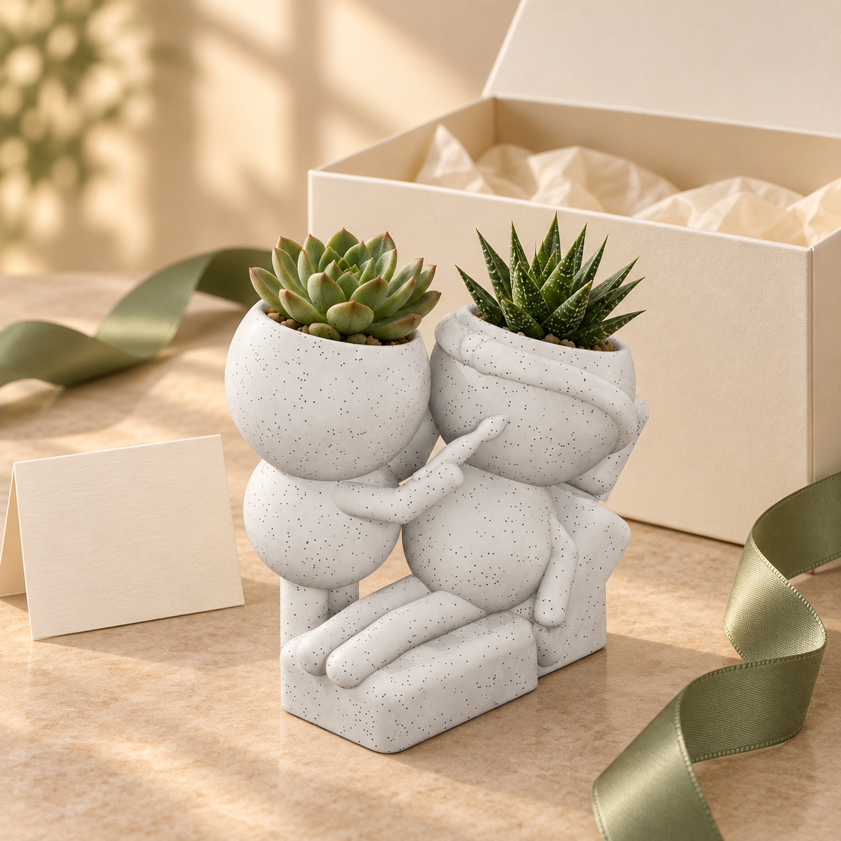 Estelle’s Spa Day Aesthetician Planter gift presentation