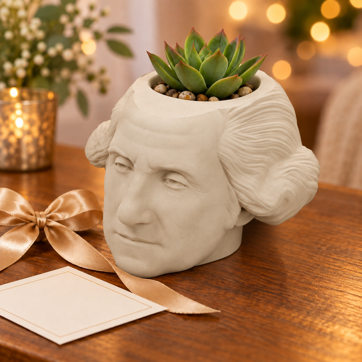 George Washington Head Planter gift presentation