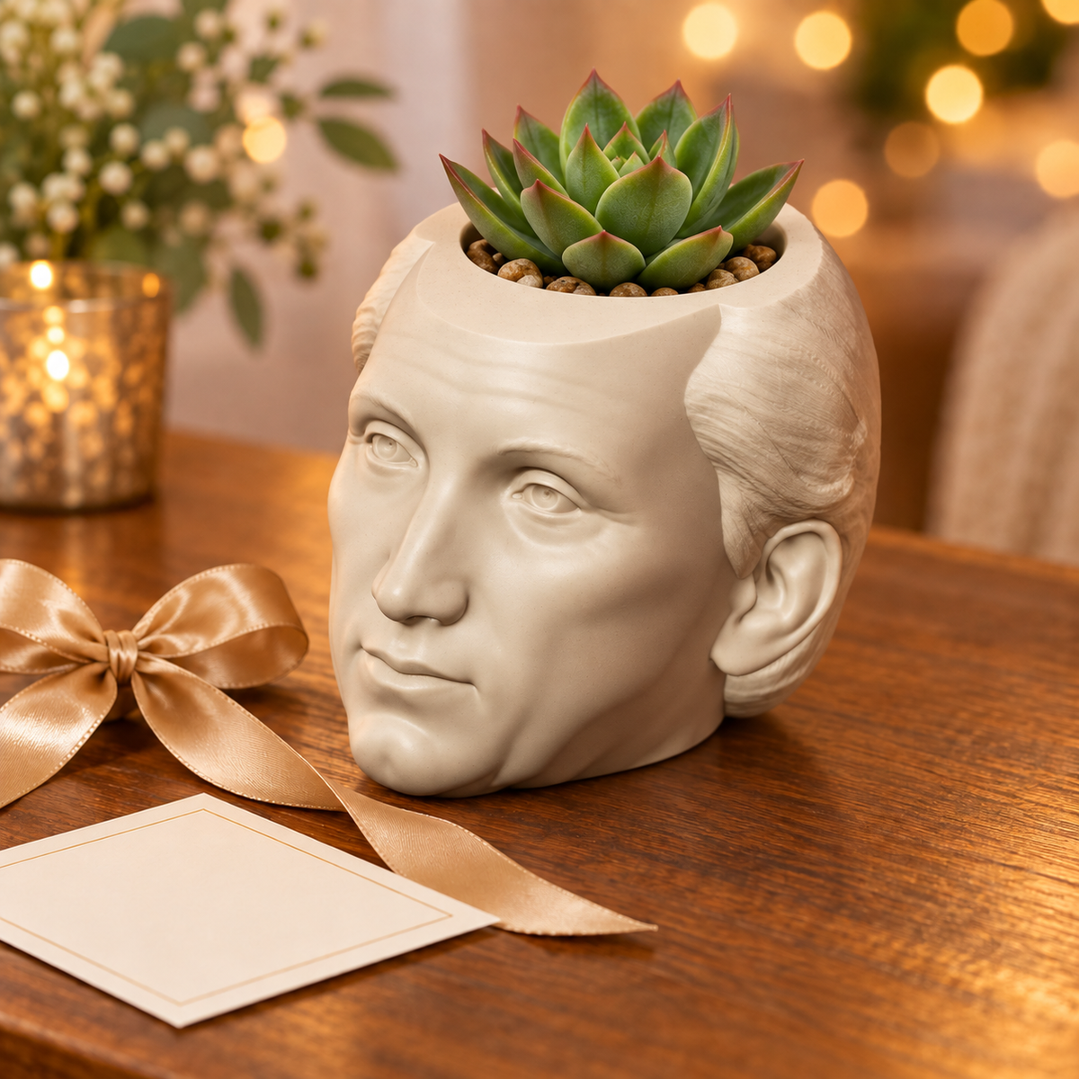 James Monroe Head Planter gift presentation