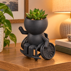 Wave wheelchair planter editorial view