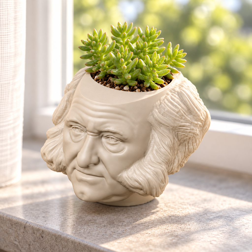 Martin Van Buren Head Planter editorial view