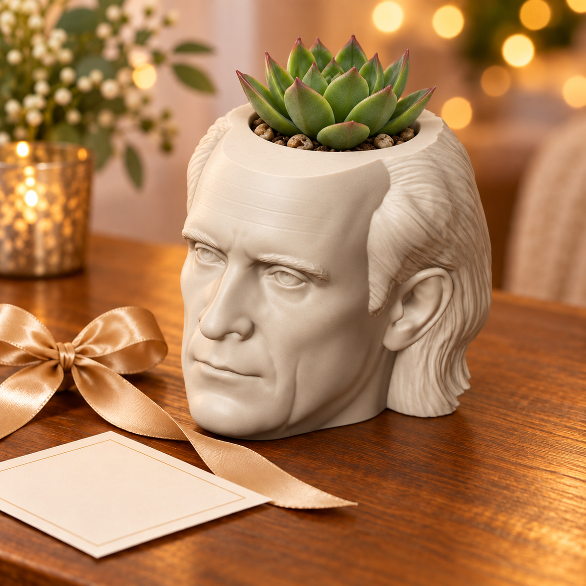 James K. Polk Head Planter gift presentation