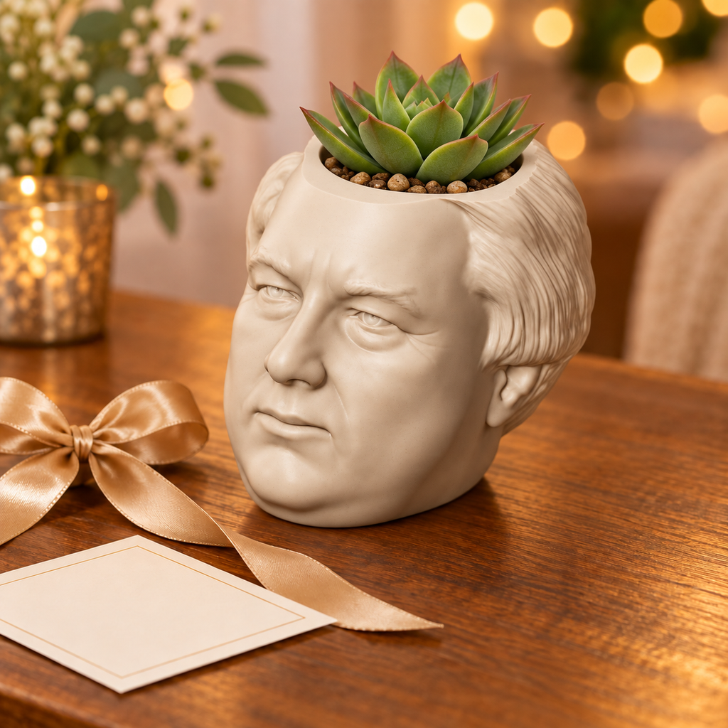 Millard Fillmore Head Planter gift presentation