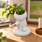 Wicket Willow cricket batsman planter hero lifestyle view