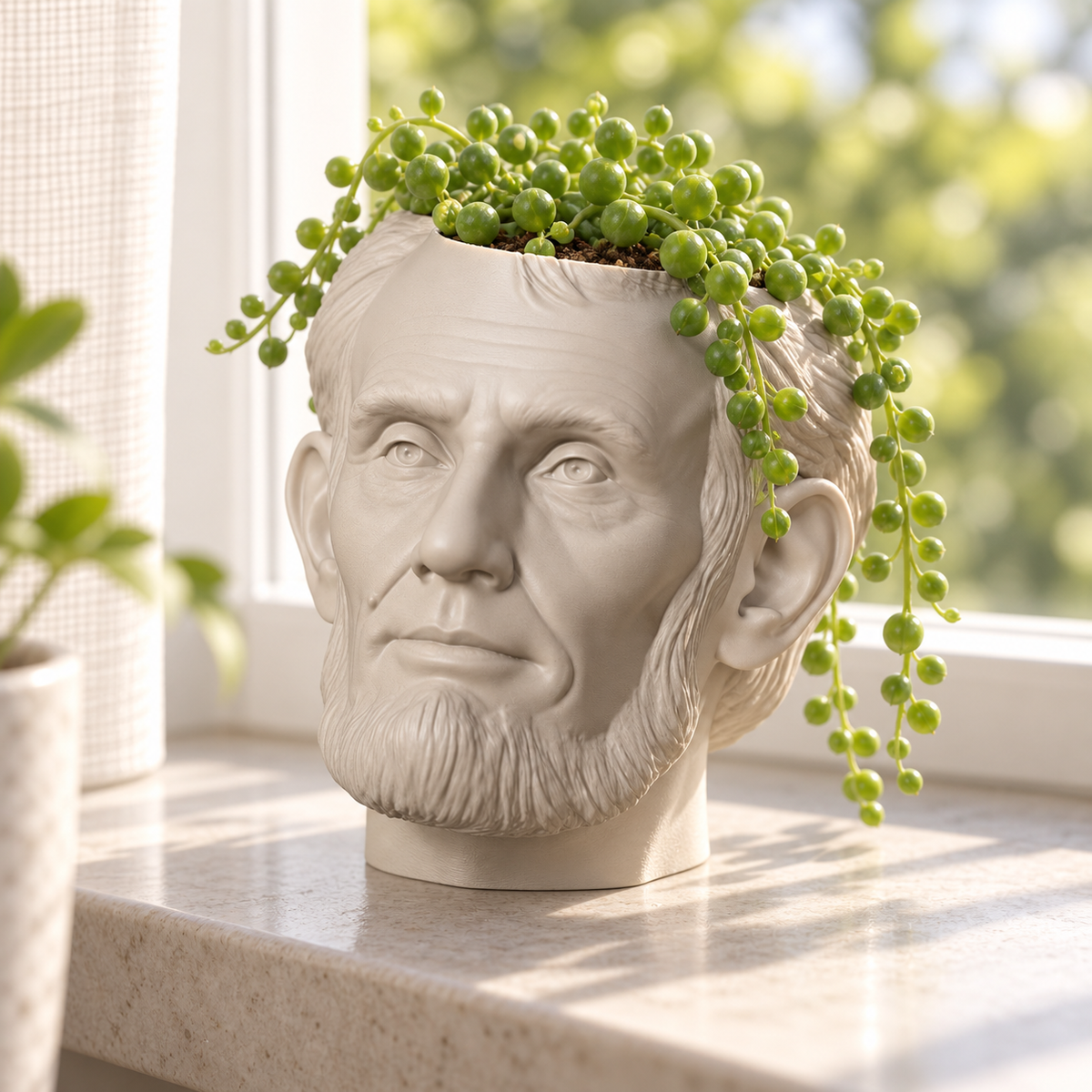 Abraham Lincoln Head Planter editorial view