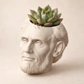 Abraham Lincoln Head Planter hero lifestyle view