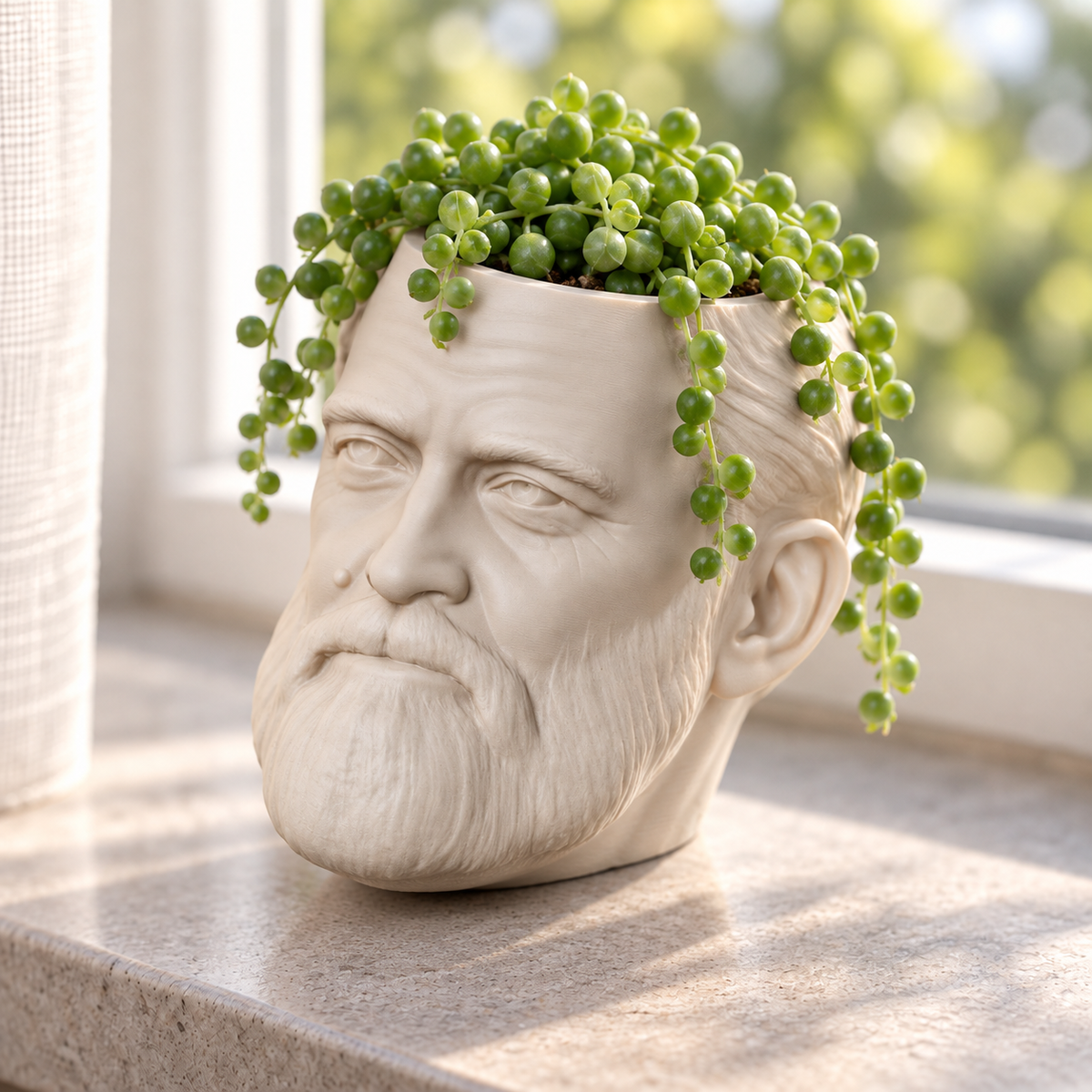Ulysses S. Grant Head Planter editorial view
