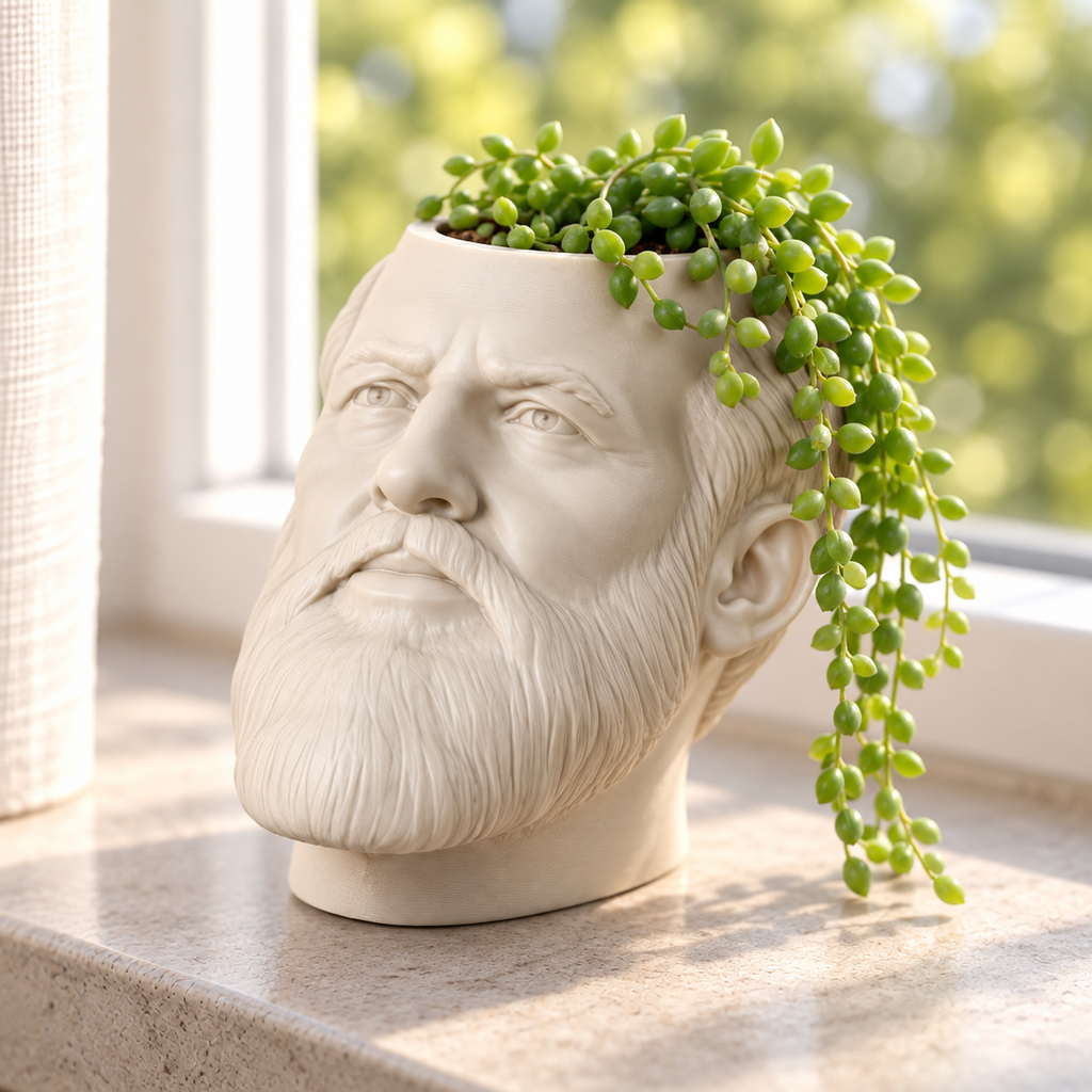 James A. Garfield Head Planter editorial view