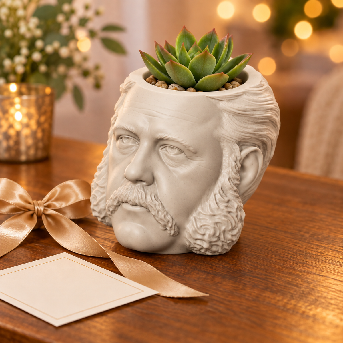 Chester A. Arthur Head Planter gift presentation