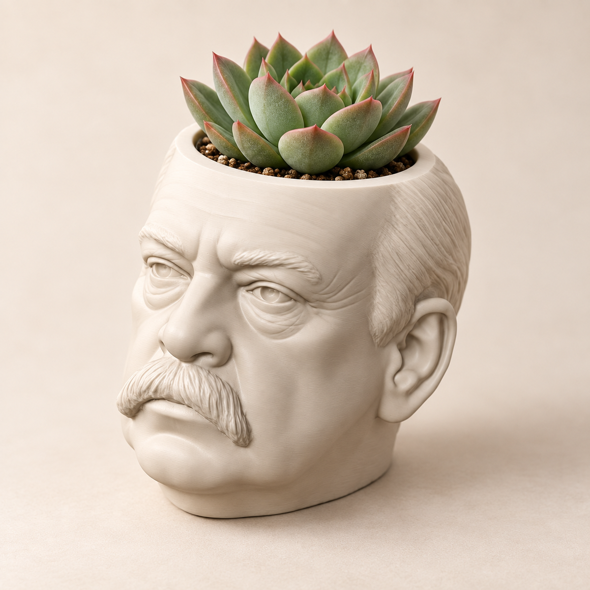 Grover Cleveland Head Planter hero lifestyle view
