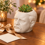 Theodore Roosevelt Head Planter gift presentation