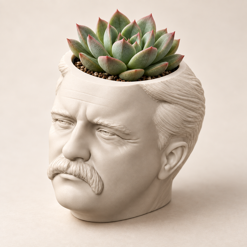 Theodore Roosevelt Head Planter hero lifestyle view