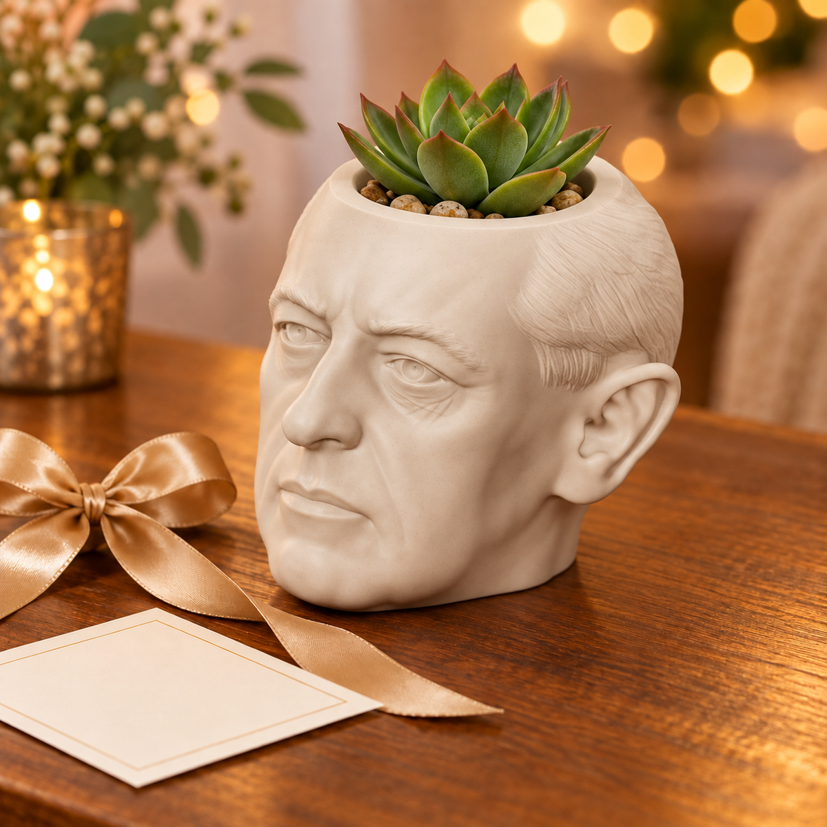 Woodrow Wilson Head Planter gift presentation