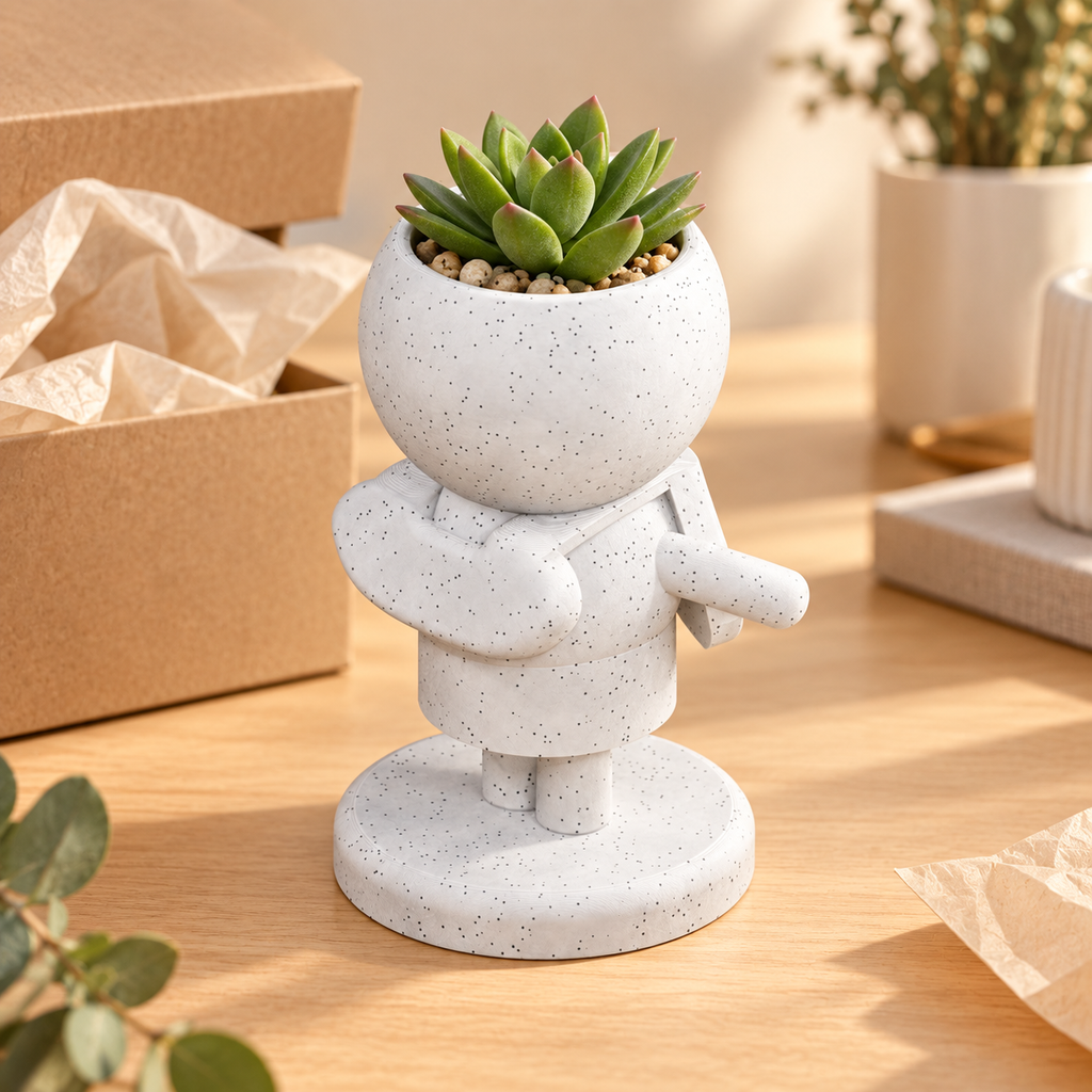 Skye Moss cabin crew planter gift presentation image