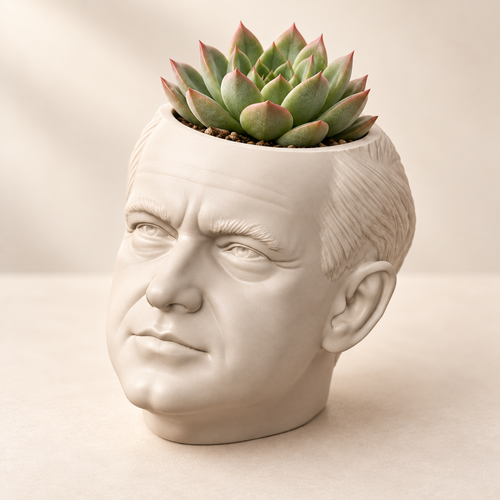 Calvin Coolidge Head Planter hero lifestyle view