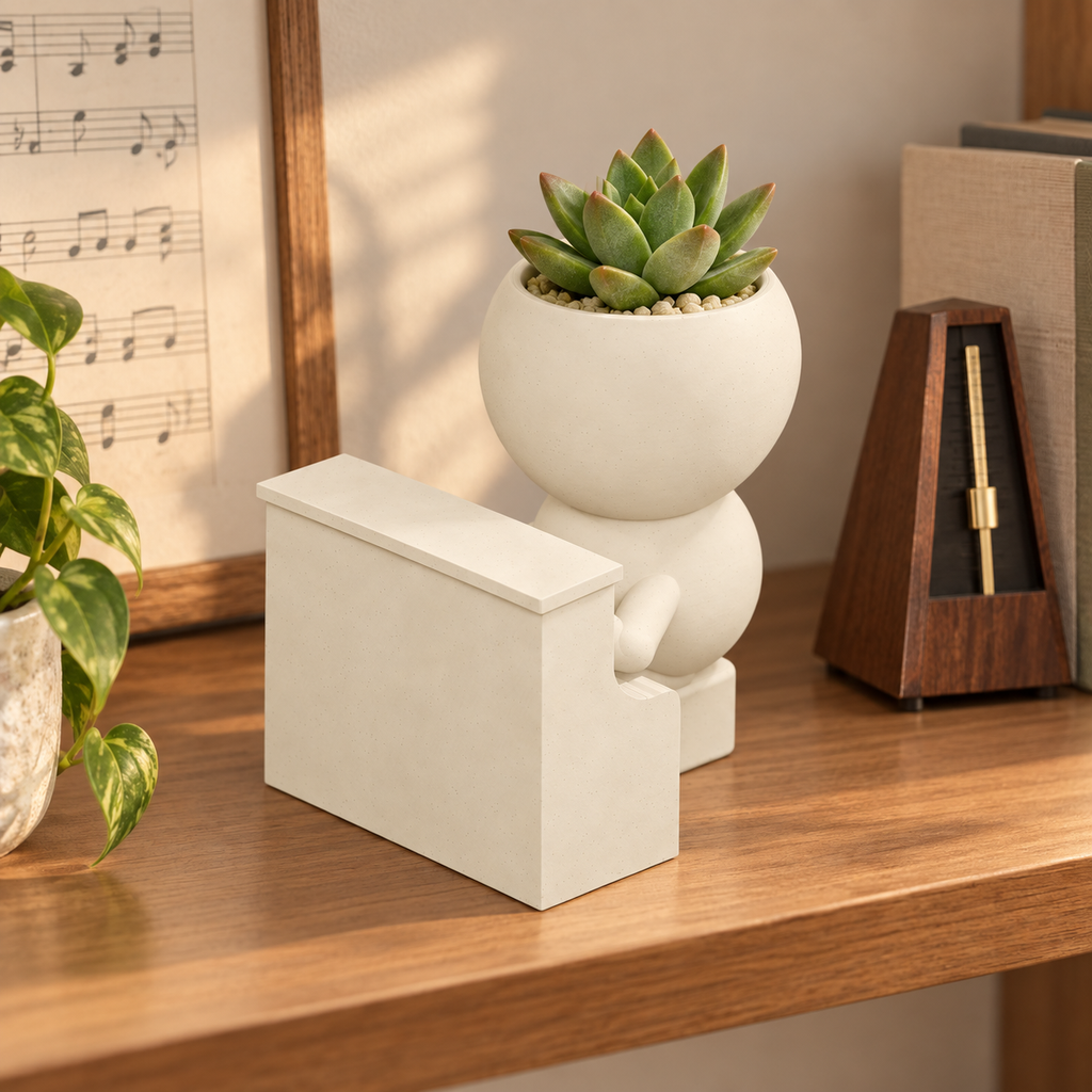Key Plays It Green | Piano Planter