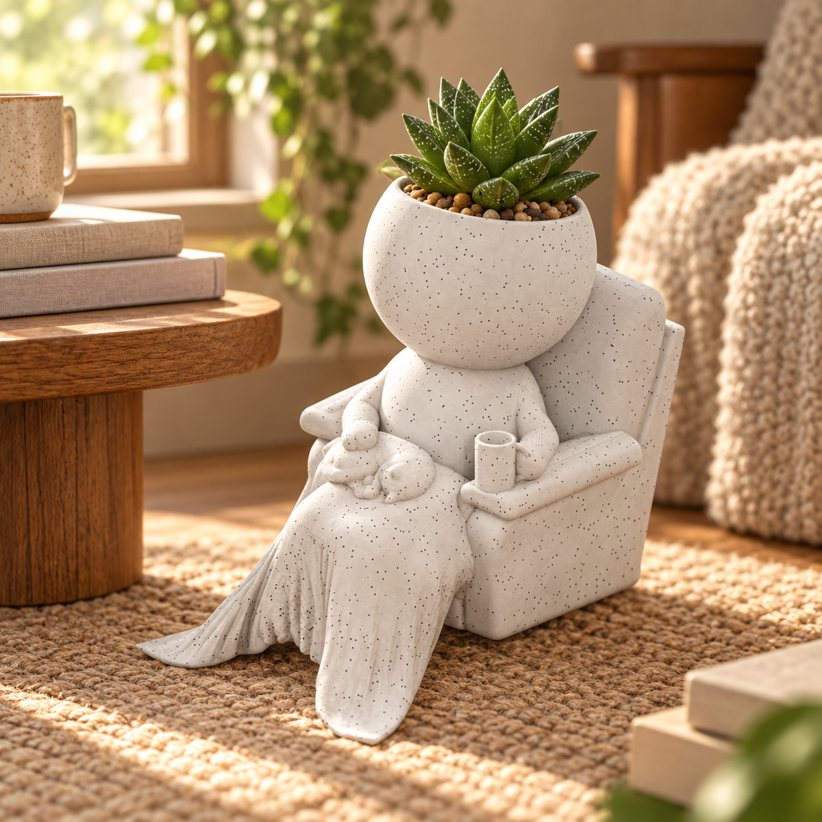 Purrl Moss cat lover planter hero lifestyle image