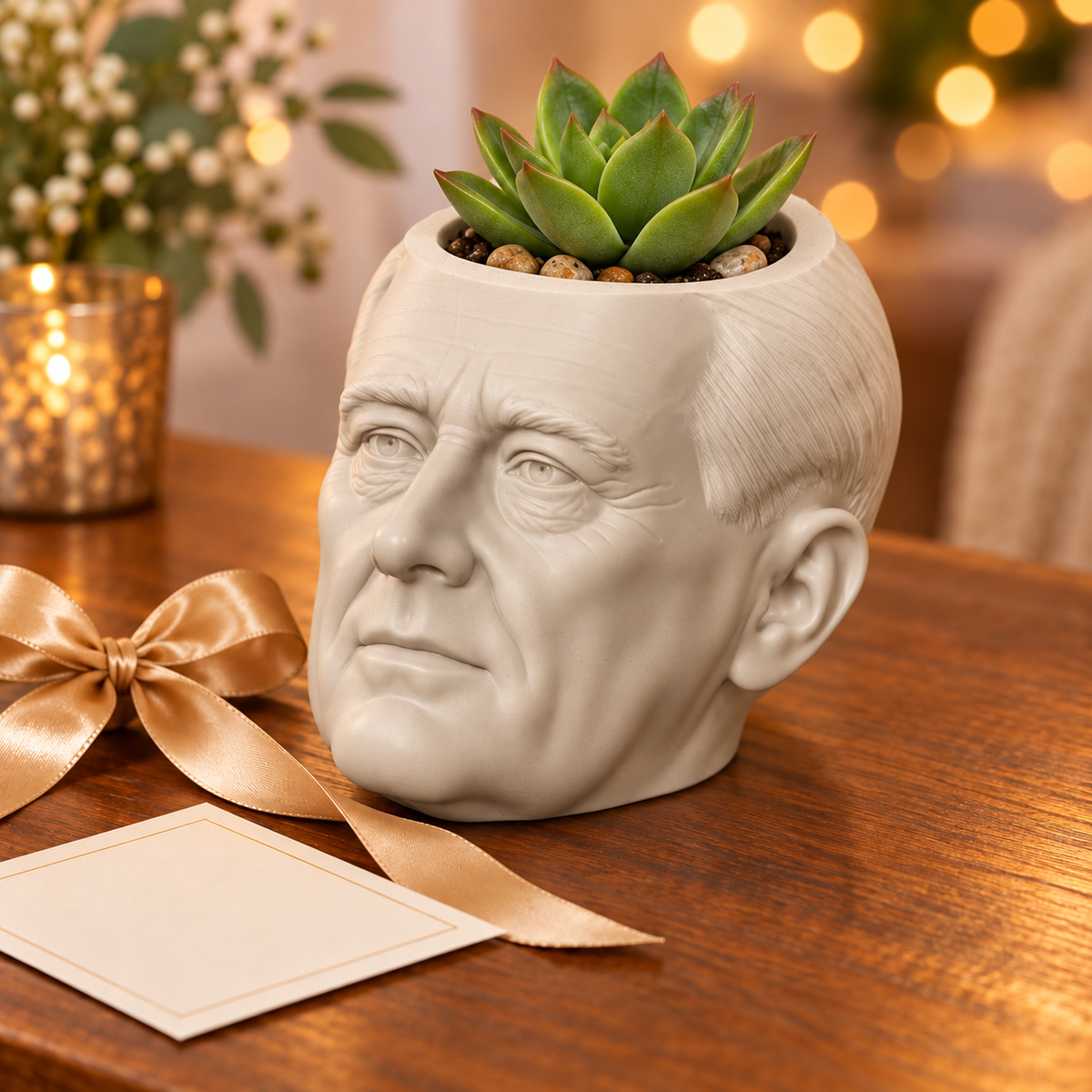 Franklin D. Roosevelt Head Planter gift presentation