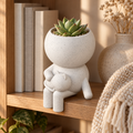 Cuddle Moss cat lover planter editorial image