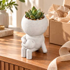 Cuddle Moss cat lover planter gift presentation image
