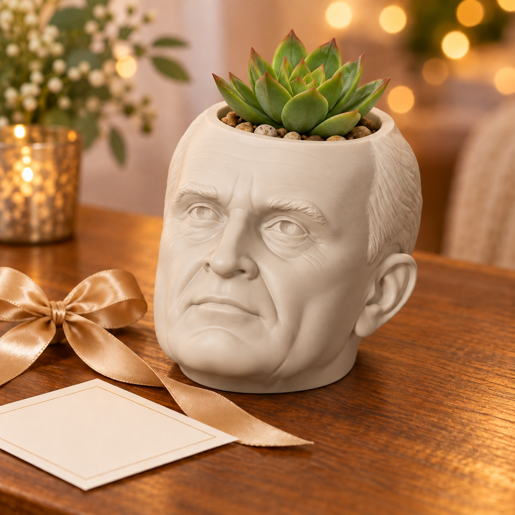 Harry S. Truman Head Planter gift presentation