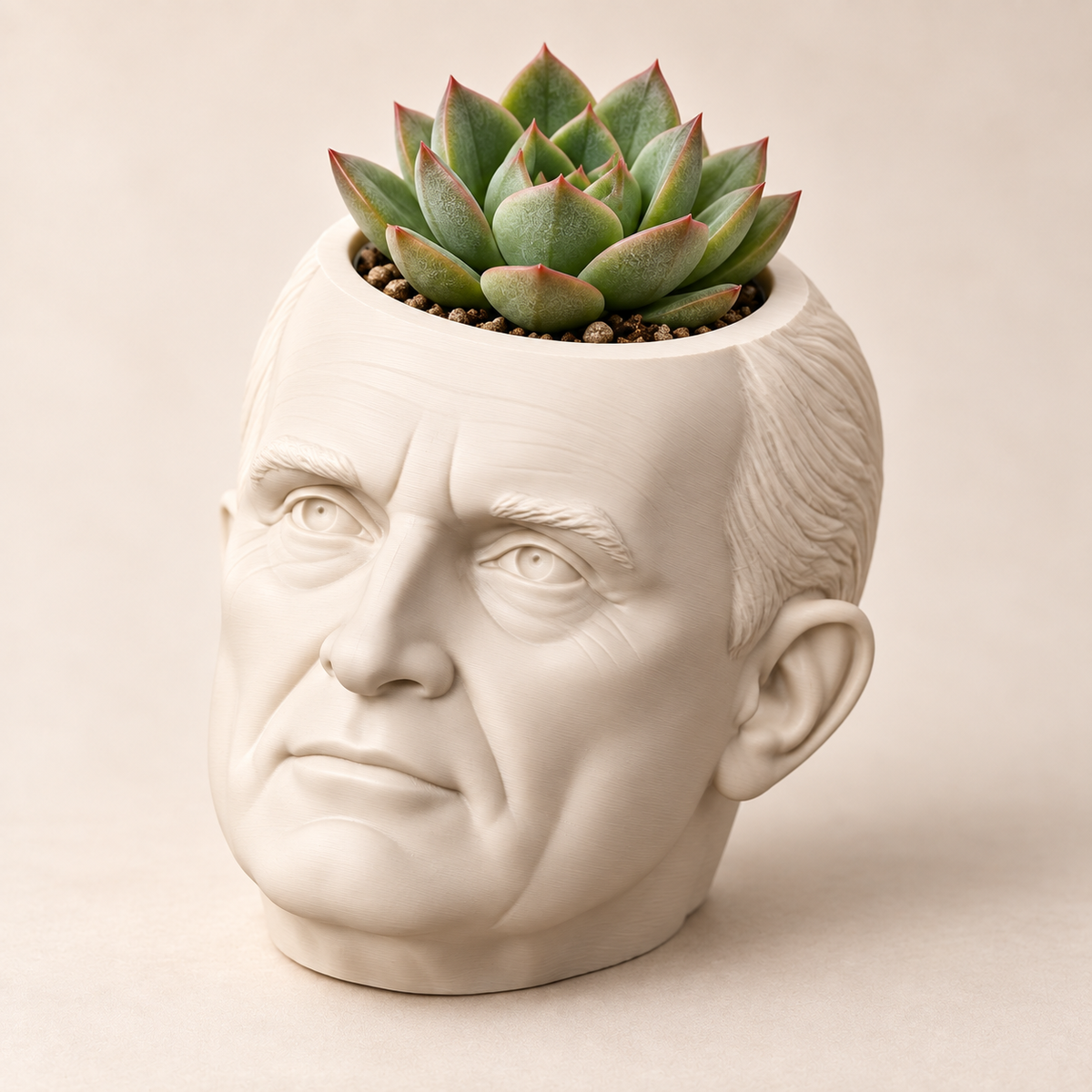 Harry S. Truman Head Planter hero lifestyle view