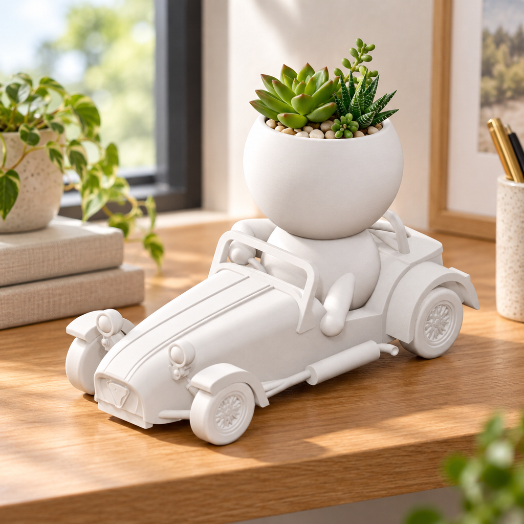 Roadster Rory: Classic Car Planter hero lifestyle view