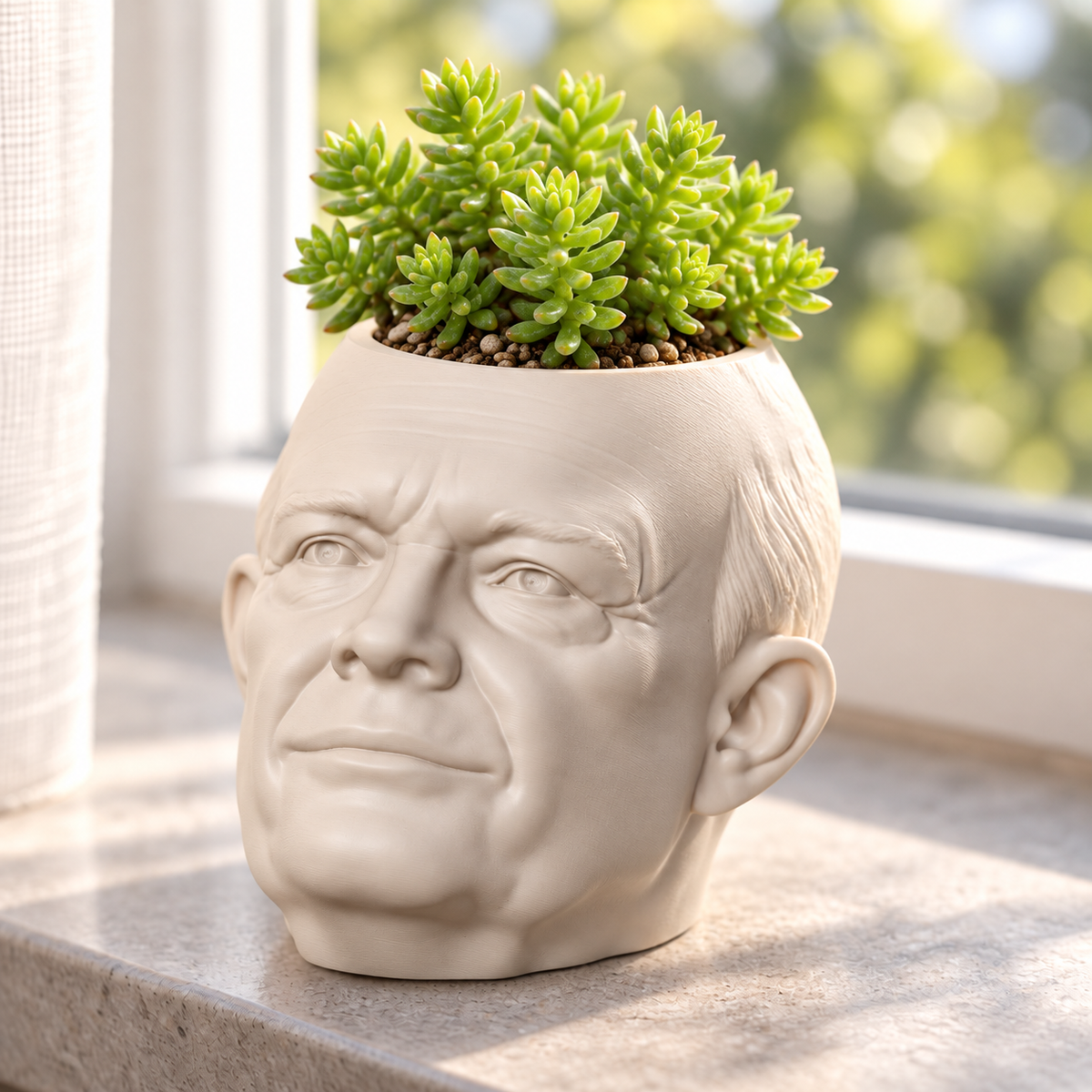 Dwight D. Eisenhower Head Planter editorial view