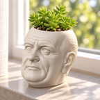 Lyndon B. Johnson Head Planter editorial view