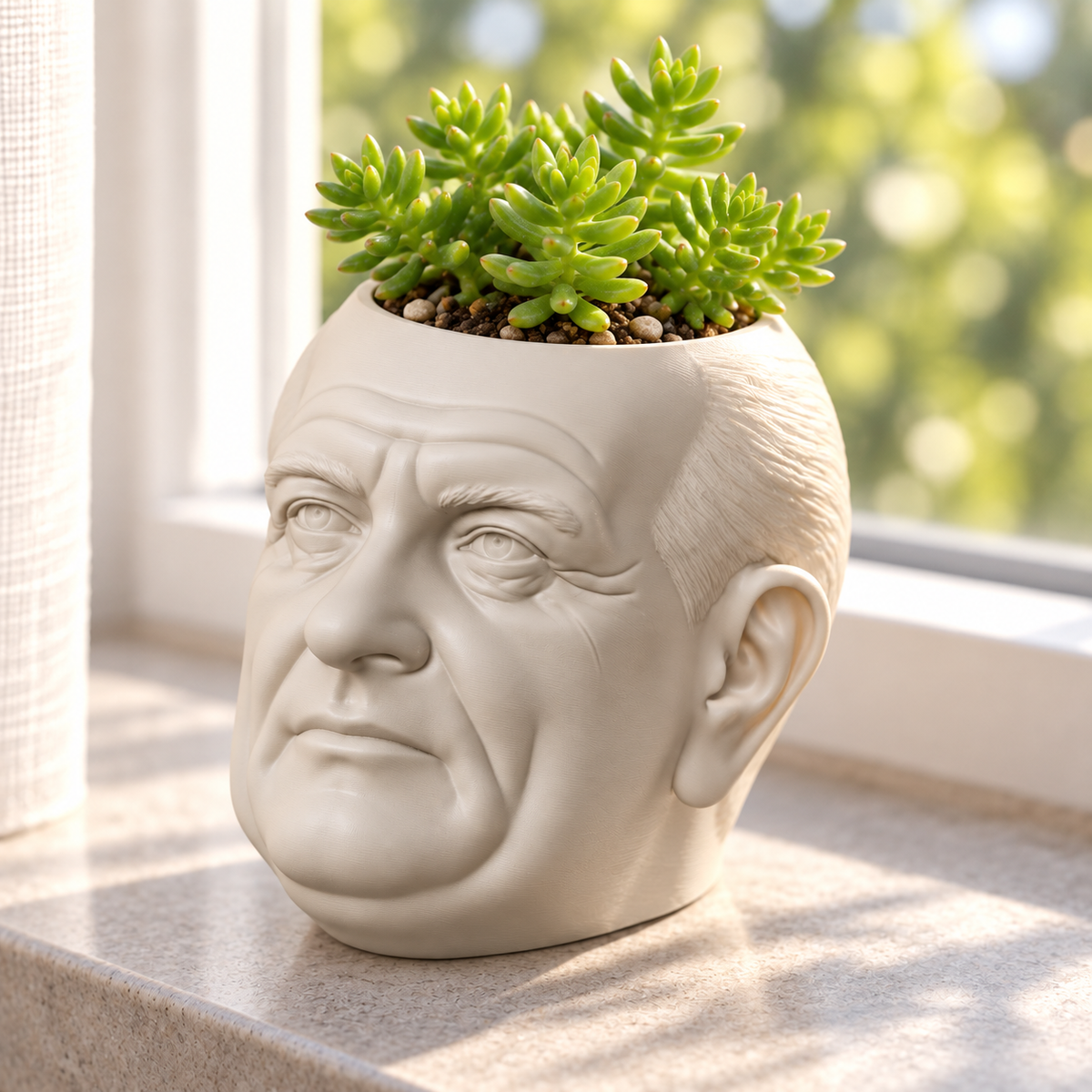 Lyndon B. Johnson Head Planter editorial view