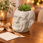 Lyndon B. Johnson Head Planter gift presentation