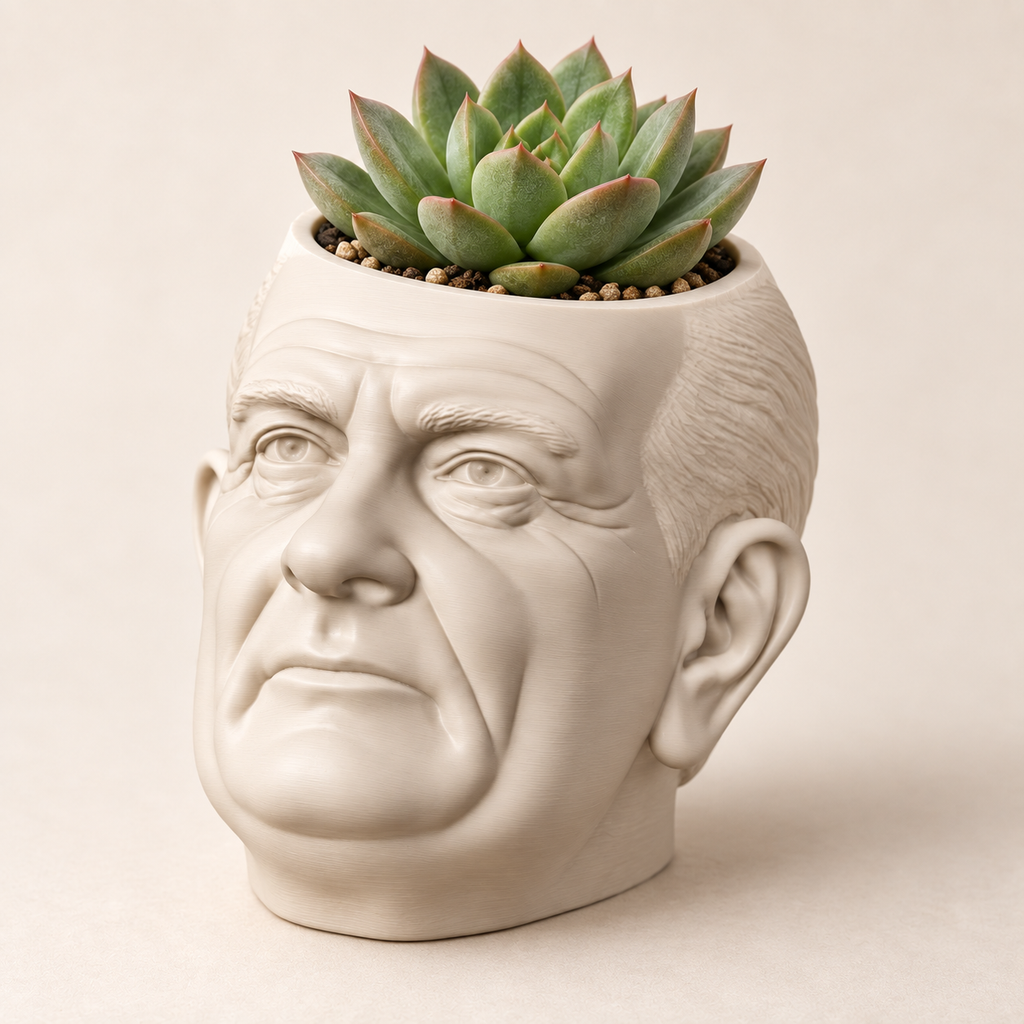Lyndon B. Johnson Head Planter hero lifestyle view
