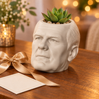 Gerald Ford Head Planter gift presentation