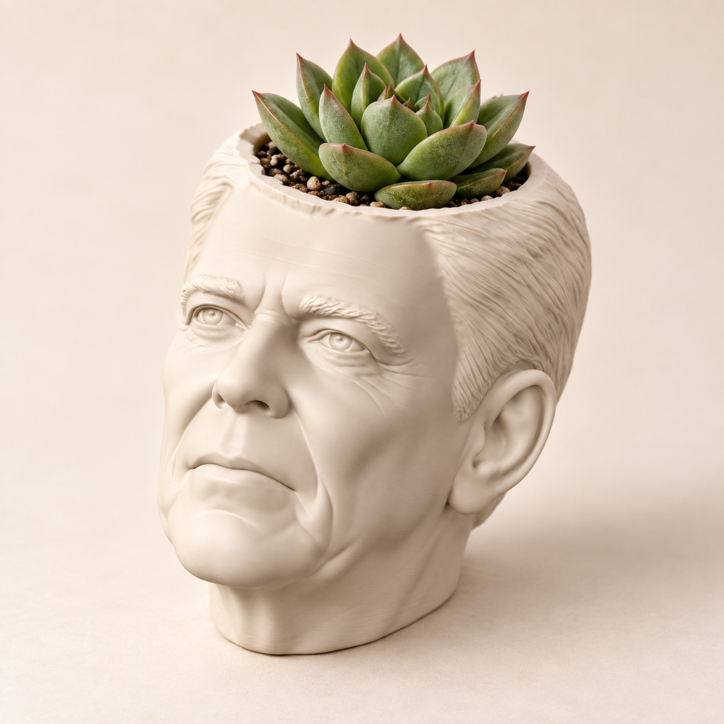 Ronald Reagan Head Planter hero lifestyle view