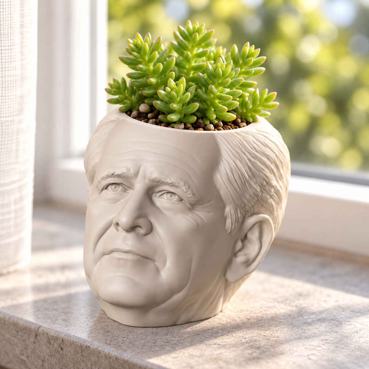 George W. Bush Head Planter editorial view