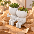 Love Signs couple planter gift presentation