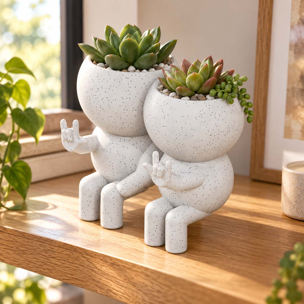 Love Signs couple planter hero lifestyle view