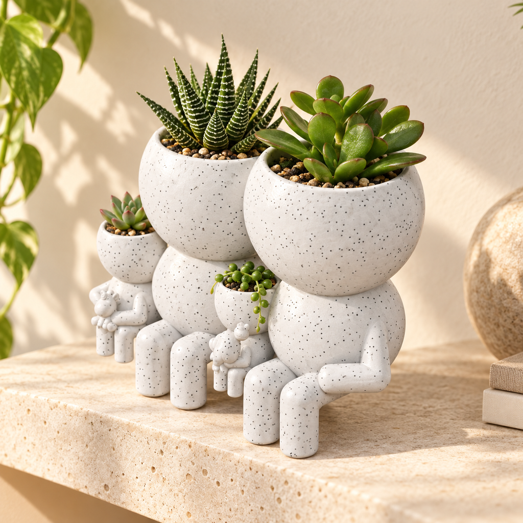 Four Moss family planter hero lifestyle image