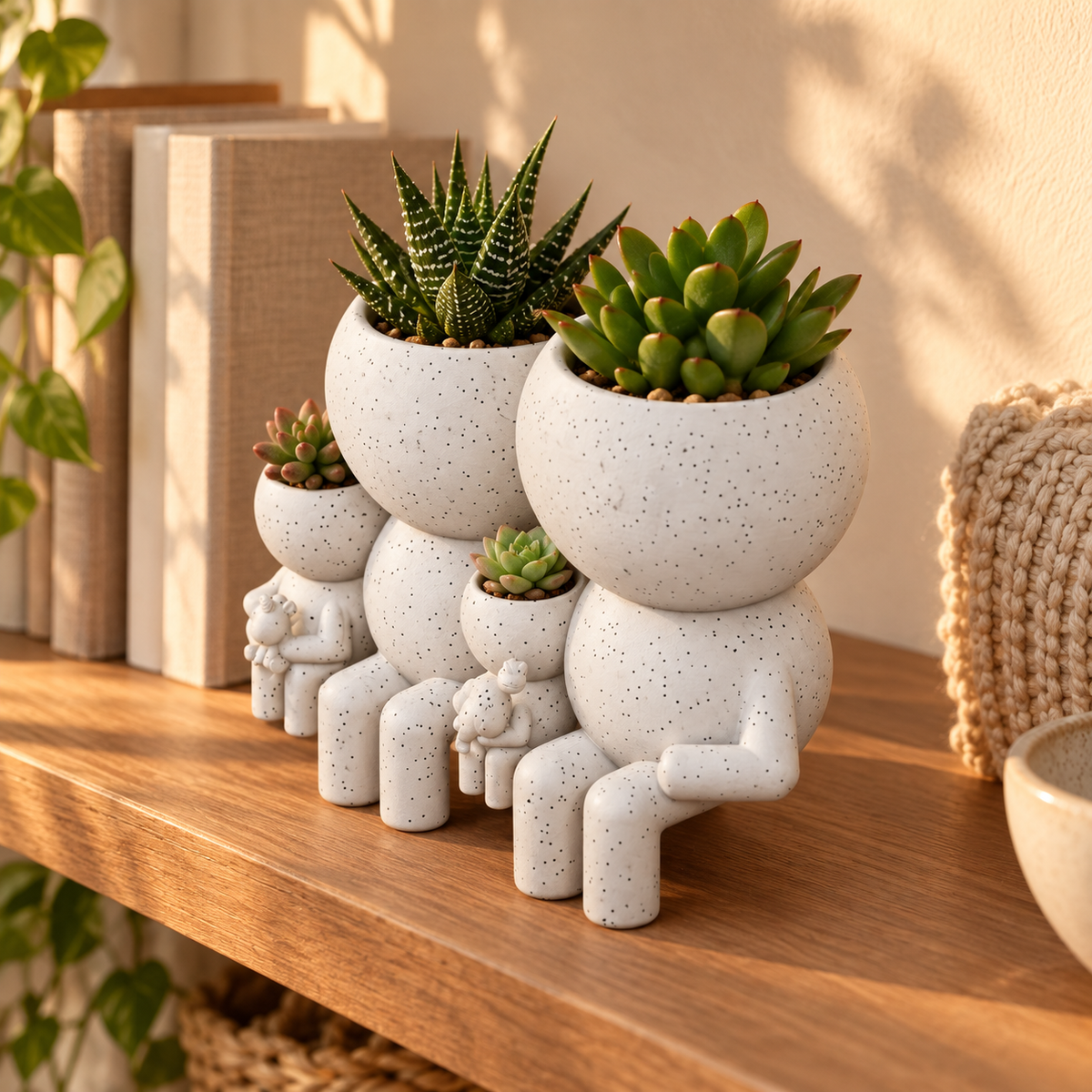 Gather Moss family planter editorial image