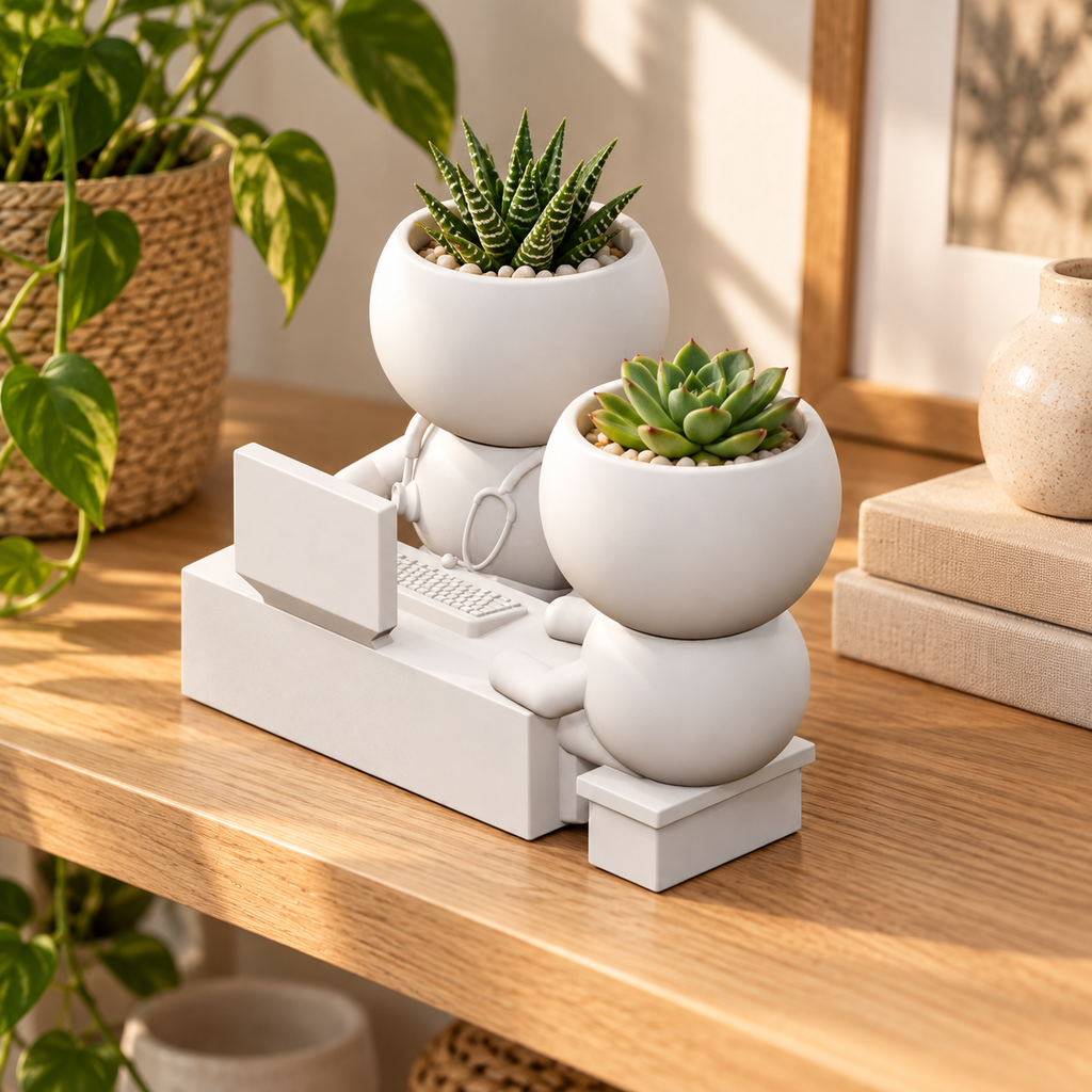 Care Visit | Doctor and Patient Planter