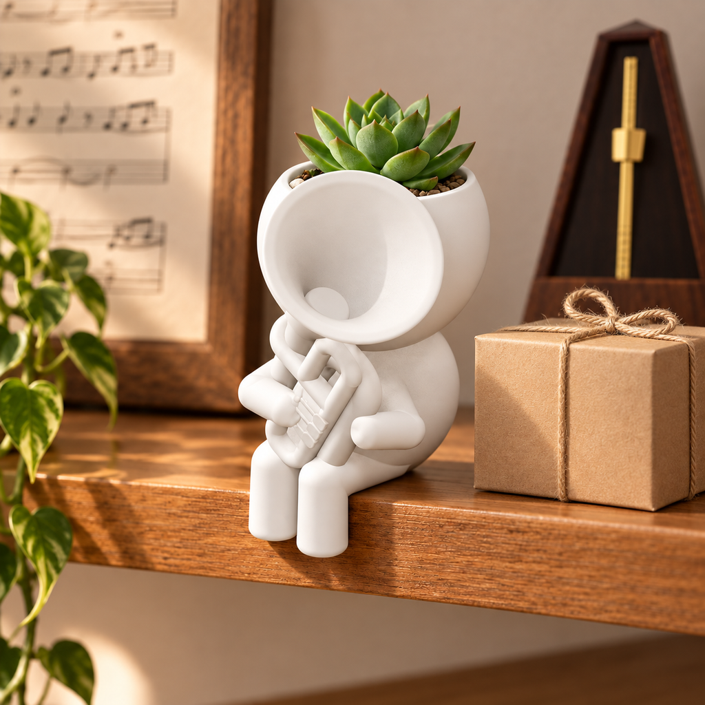 Brass Buddy | Euphonium Player Planter