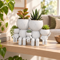 The Five Sprouts Gather Round | Family of Five Planter hero lifestyle view