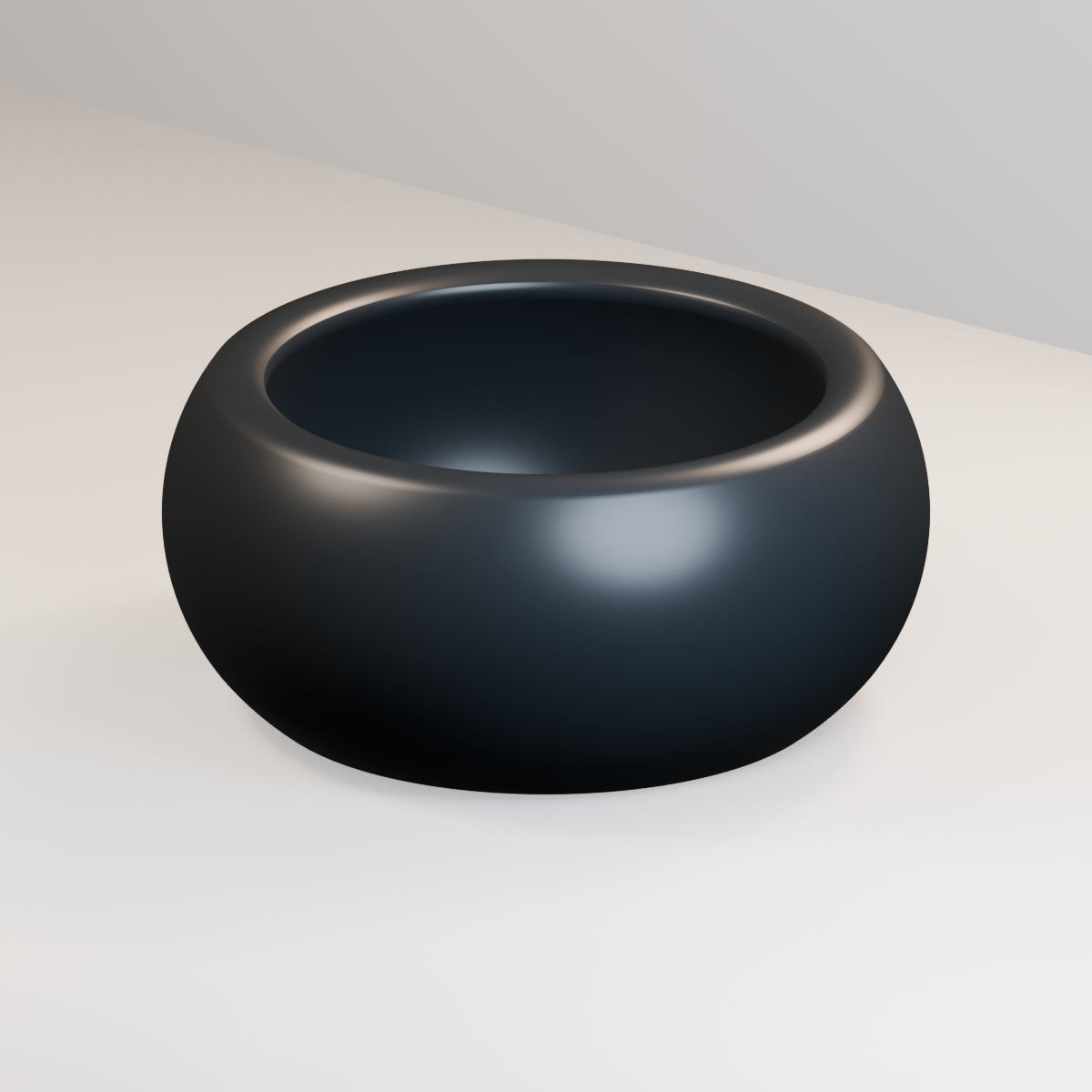 Mini Bonsai-Style Succulent Planter in Charcoal Black finish