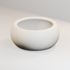 Mini Bonsai-Style Succulent Planter in Ivory White finish