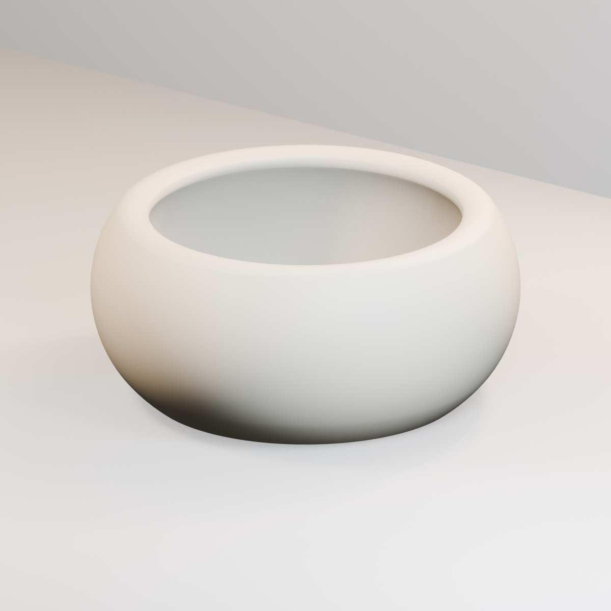 Mini Bonsai-Style Succulent Planter in Ivory White finish
