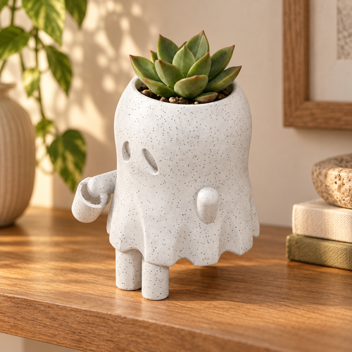 Boo Keeps Watch | Ghost Planter hero lifestyle view