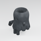 Boo Keeps Watch | Ghost Planter in Charcoal Black