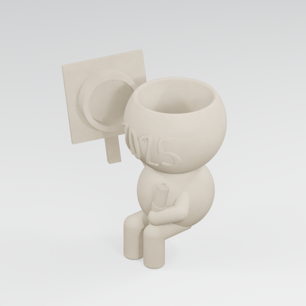 Class Act Celebrates 2025 | Graduate Planter in Ivory White