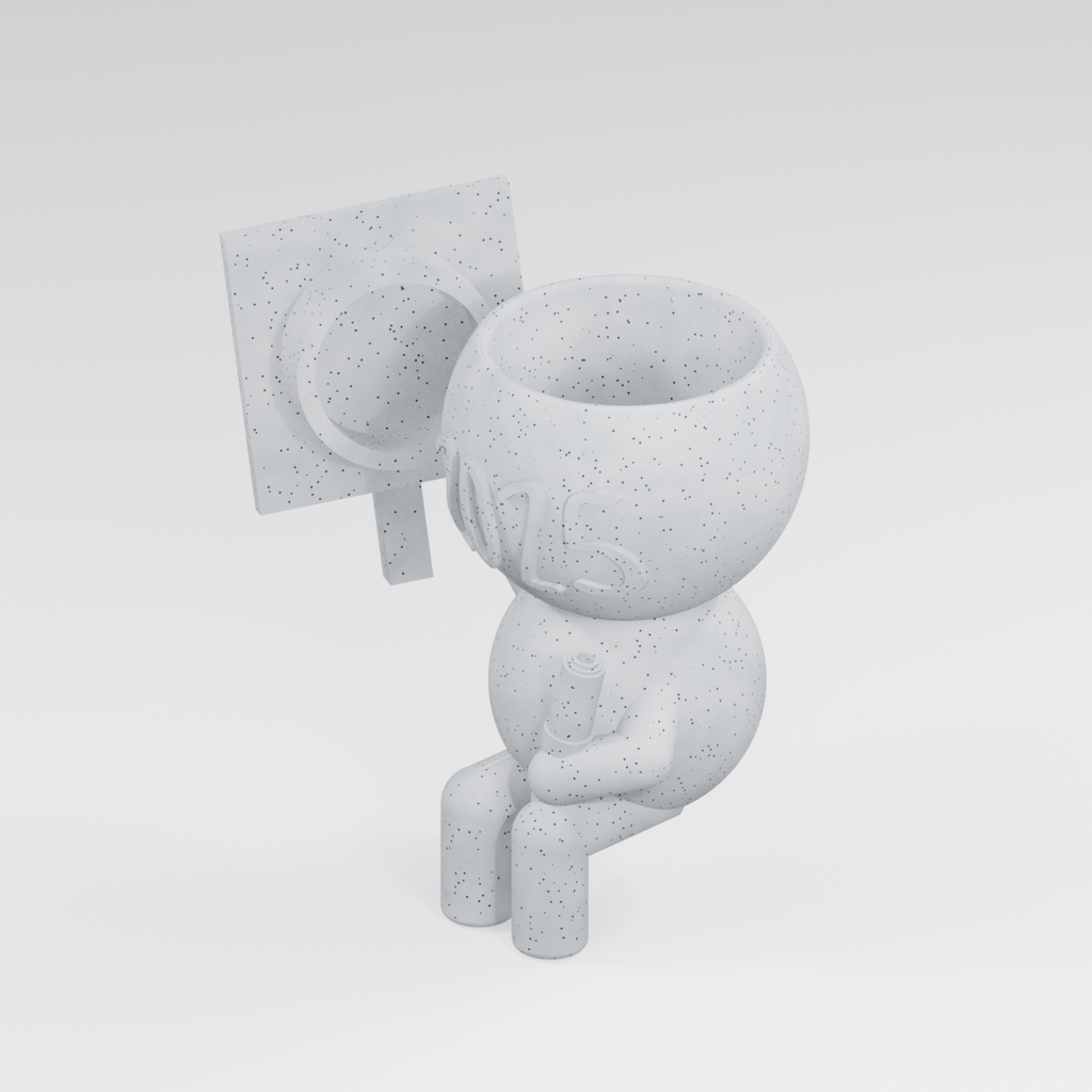 Class Act Celebrates 2025 | Graduate Planter in Marble White