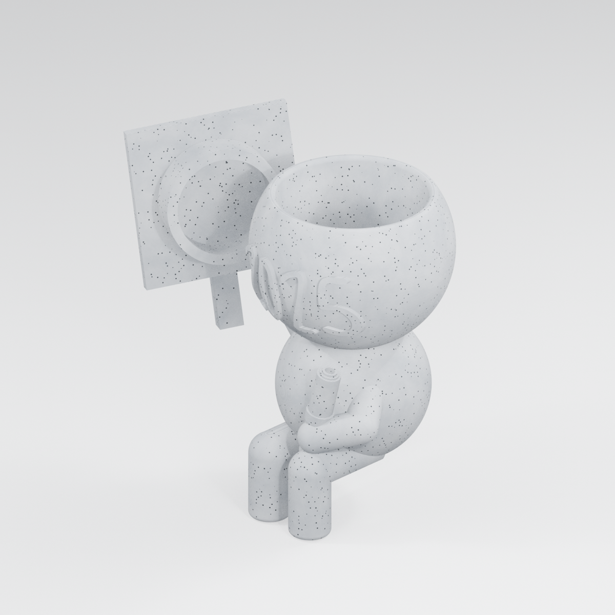 Class Act Celebrates 2025 | Graduate Planter in Marble White